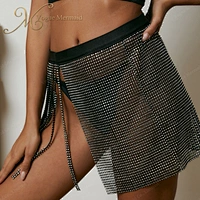 sexy rhinestone fringe skirt
