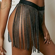 rhinestone fringe skirt